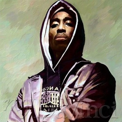 2Pac Oil Painting Giclee,by myDaVinci - myDaVinci